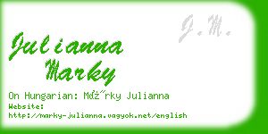 julianna marky business card